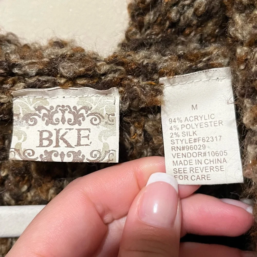 BKE comfy warm cardigan sweater with hood - Picture 4 of 4